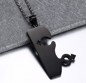 Collier <span class=keywords><strong>Symbole</strong></span> Masculin à la Mode Collier Pendentif Gay pour Couples - Product Image 3