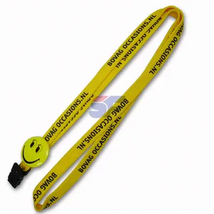 कस्टम एशियाई खेल आईडी बिल्ला कार्ड धारक उपकरण Lanyards सामान, डाई उच्च बनाने की क्रिया पॉलिएस्टर Lanyards, स्क्रीन मुद्रित Lanyards