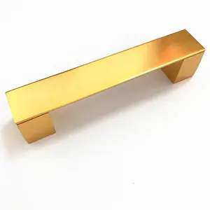MEILV GRIFF Küchenmöbel Türbeschläge aus Aluminium und Edelstahl Glänzender Gold-Messingschrank-Zug griff
