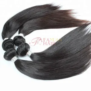 Silky ตรงธรรมชาติสีผม Brasil Extensiones De Cabello Humano ยอมรับ PayPal