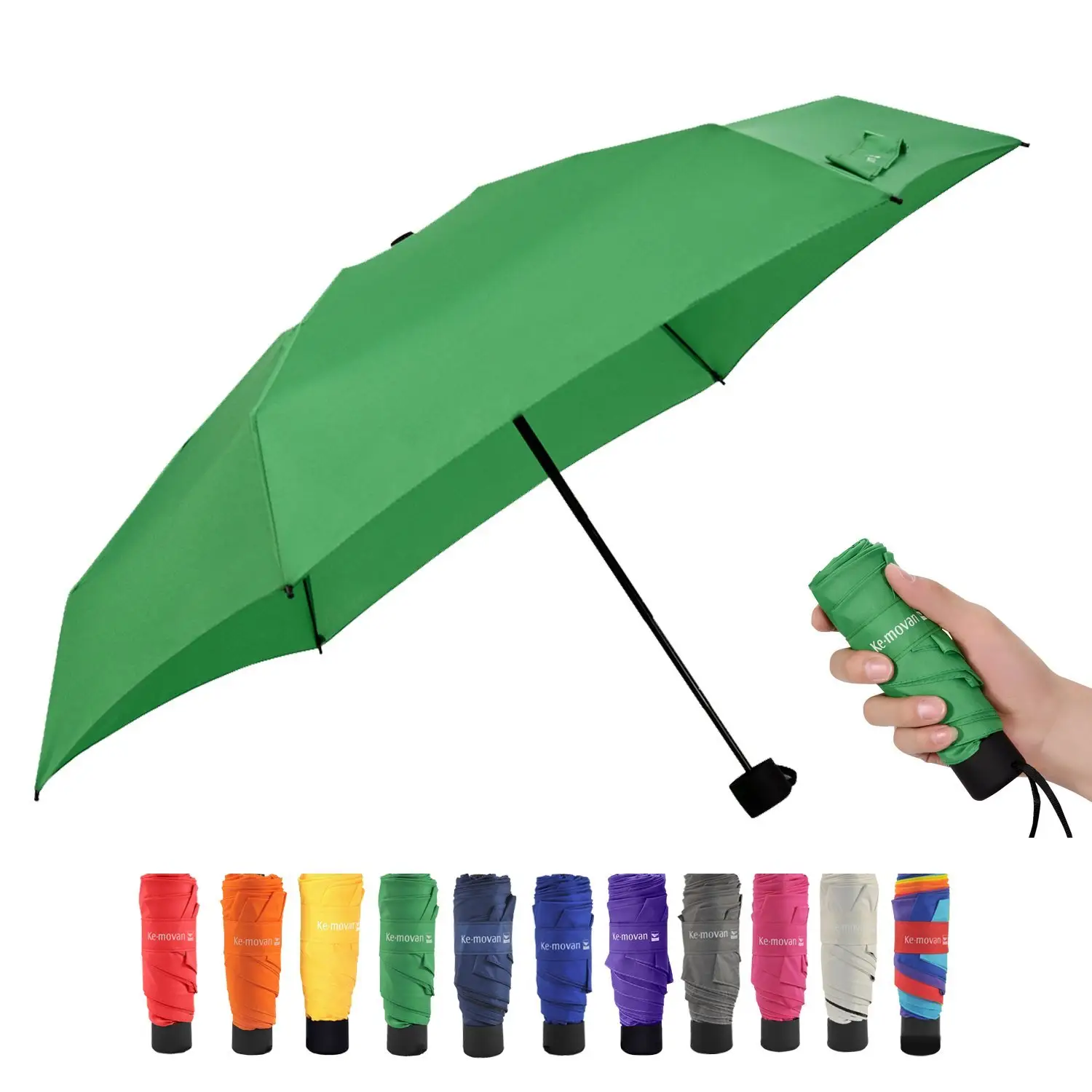 I prodotti cinesi 19 pollici ombrello 5 volte capsula antivento del telefono delle cellule mini ombrello pieghevole