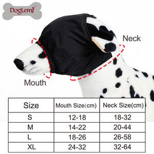 Accesorio de ropa para mascotas de primera calidad Patrón sólido Máscara de ojo de perro calmante y collar de ansiedad hecho de poliéster y nailon - Product Image 5