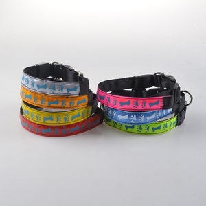 China precio de fábrica moq pequeño <span class=keywords><strong>collar</strong></span> de perro Noche de seguridad reflectante <span class=keywords><strong>LED</strong></span> <span class=keywords><strong>collar</strong></span> de perro con el patrón del hueso - Product Image 3