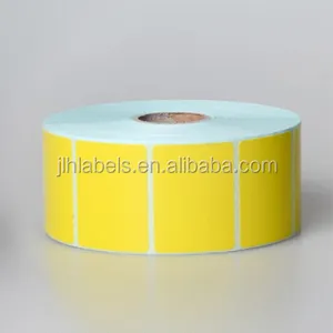 การพิมพ์สีสีเหลืองฉลากความร้อนโดยตรง,กาว Barcode labels, 40x30,1550 ป้ายต่อม้วน