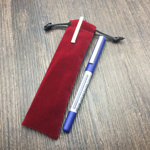 En gros Personnalisé <span class=keywords><strong>Feutre</strong></span> Liant Velours Grenat Smiggle Crayon Stylo <span class=keywords><strong>Pochette</strong></span> - Product Image 3