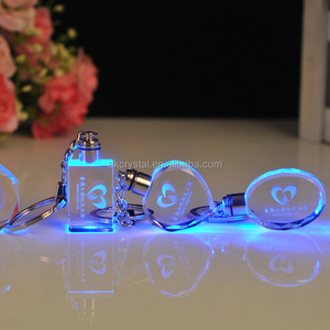 Fancy Cheap Custom Design <strong>Engraved</strong> Crystal <strong>Key</strong> Chain Handmade Colorful Crystal LED <strong>Key</strong> <strong>Ring</strong> - Product Image 1