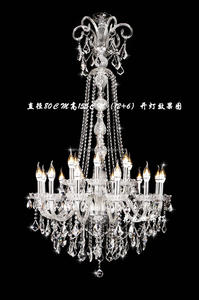 Lámpara de araña barroca Vintage <span class=keywords><strong>Bacarat</strong></span>, iluminación de cristal para decoración de centro de mesa de boda - Product Image 3