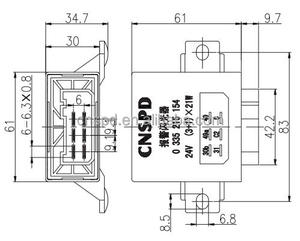 Tín Hiệu Rẽ Điện Tử <span class=keywords><strong>Hazard</strong></span> 6 Pins Xe Tải Mercedes 24V <span class=keywords><strong>Flasher</strong></span> <span class=keywords><strong>Relay</strong></span> - Product Image 4