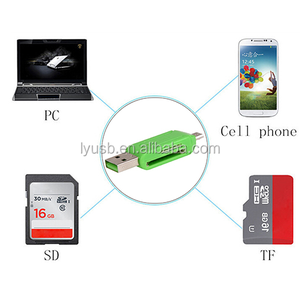 USBN USB 2 en 1 <span class=keywords><strong>lector</strong></span> <span class=keywords><strong>de</strong></span> tarjetas <span class=keywords><strong>de</strong></span> OTG Universal <span class=keywords><strong>Micro</strong></span> USB TF <span class=keywords><strong>lector</strong></span> <span class=keywords><strong>de</strong></span> tarjetas <span class=keywords><strong>SD</strong></span> para teléfono PC - Product Image 4