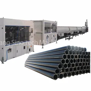 Single Screw Extruder Mould Vacuum Forming Cooling Tank Plastic HDPE Pipe Machinery