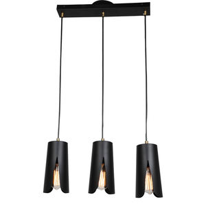 Stile semplice casa di design lampada della decorazione di modo nero appeso industriale luce del pendente dell'annata - Product Image 1