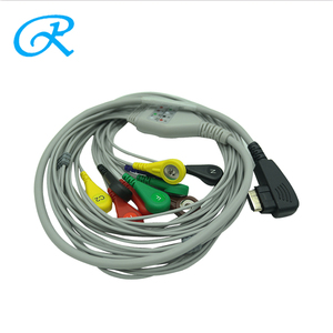 Snap <span class=keywords><strong>Holter</strong></span> paciente ECG cabo <span class=keywords><strong>DMS</strong></span> 7 chumbo TPU Material infravermelho distante desinfecção - Product Image 3