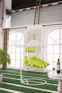 Modern Outdoor Rattan Hanging <strong>Chair</strong> with Metal Stand | Indoor/Outdoor Swing <strong>Chair</strong> - Product Image 6