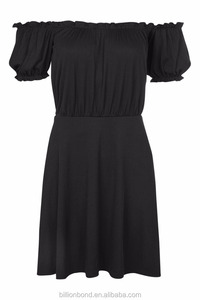 Apagado-hombro Petite Bardot <span class=keywords><strong>Skater</strong></span> Vestido de las niñas Sexy Burbuja de Algodón Vestido Ocasional de <span class=keywords><strong>la</strong></span> Manga - Product Image 5