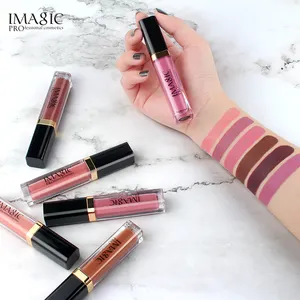 IMAGIC Großhandel Frauen Mode Seidig Samt Matt Lippenstift Lippen creme Glatt Hoch pigment Dauerhaft Nicht Trocken