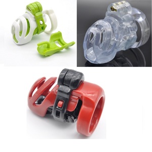 <span class=keywords><strong>CB6000</strong></span> En Plastique Mâle Dispositif De Chasteté Anneau de Pénis Bite Cages comprend 4 taille Anneaux - Product Image 6