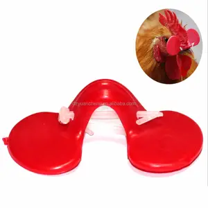 0.5-2.5kg Red Chicken glasses With hole Chicken Anti-pecking glasses Chicken farming products made in China