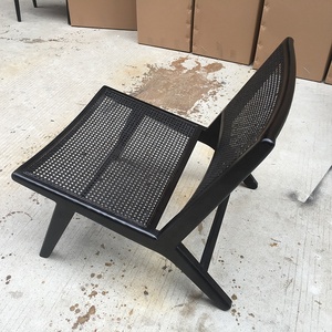 Fauteuil de loisir <span class=keywords><strong>scandinave</strong></span> en bois et osier, <span class=keywords><strong>style</strong></span> nordique, <span class=keywords><strong>chaise</strong></span> de relaxation, accessoire de détente - Product Image 6