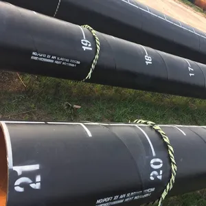 Interzone 954 black painting 24m length API 5L X52/ AS1163 C350 spiral welded steel pipe for pipe line