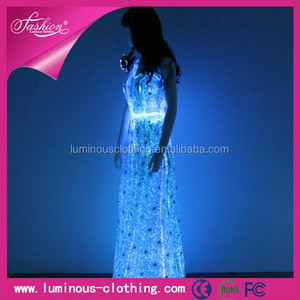 Led glow patrones del vestido de boda libre / envío de alibaba vestido de boda / taobao vestido de boda vestido - Product Image 5
