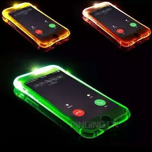 高級透明tpuクリア着信フラッシュライトアップiPhone用電話ケース15 14 13 12 pro max 6 7 8フラッシュLEDライトケース