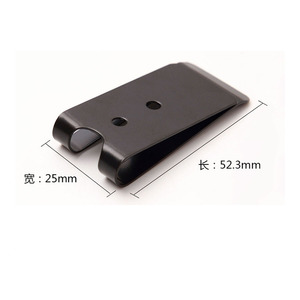 Vente en gros d'usine, clip de <span class=keywords><strong>ceinture</strong></span> <span class=keywords><strong>à</strong></span> ressort en acier métallique noir électro-plaqué de 25*52,3 mm pour étuis en cuir - Product Image 4