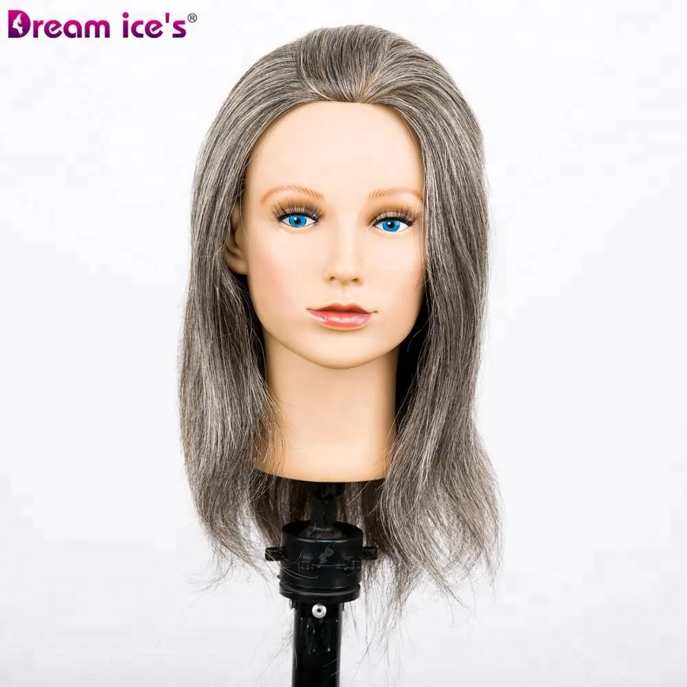 Droom. Ice's Professionele ultra dichtheid indian haar mannequin hoofd