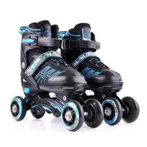 PAPAISON Custom skate shoe manufacturer 4 wheel retractable roller skate shoes CE test