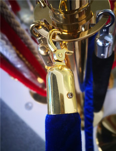 נירוסטה מחסום אדום שטיח קטבים תור עומד ש מנהל קטיפה חבל מוט - Product Image 5