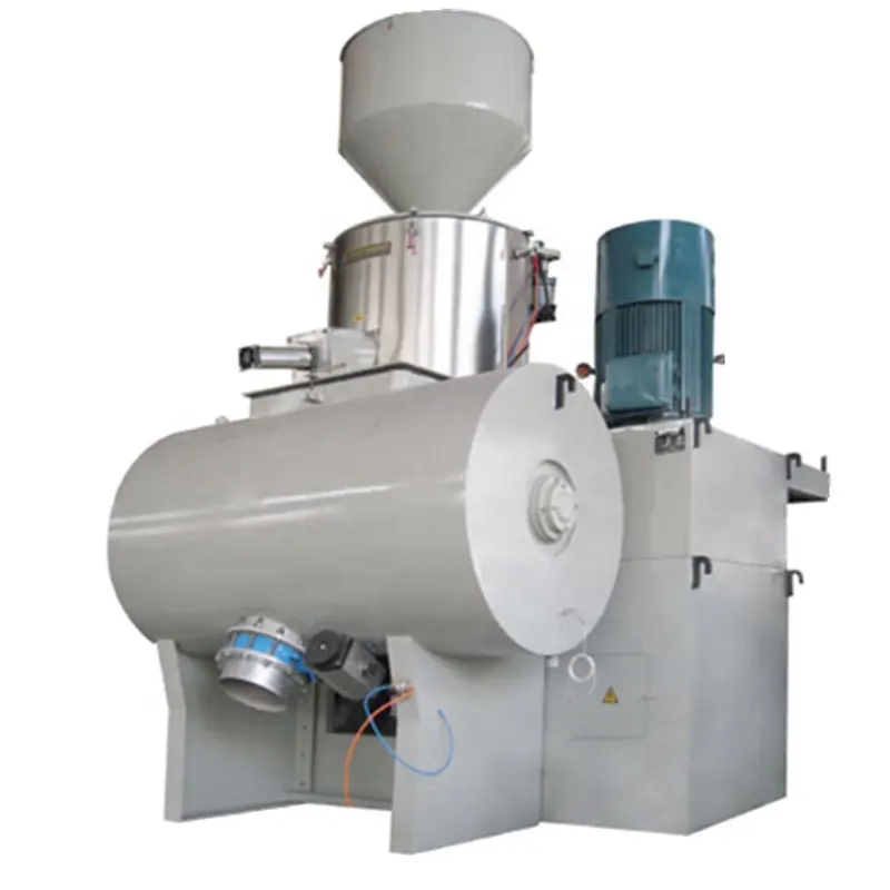 Misturador de resfriamento de plástico, materiais primos de pvc de alta velocidade SRL-Z300/600 unidades de máquina de mistura fria quente
