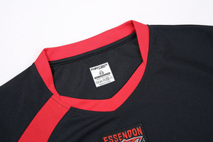 Deporte Custom T-Shirt negro y Red combinación Jersey de fútbol - Product Image 3