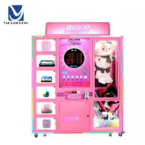 Hot sale Children Coin Operated pink doll Gift vending machine claw crane machine for kids