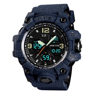 Montre-bracelet SKMEI <span class=keywords><strong>1155B</strong></span>, vente en gros, montres de haute qualité, résistance à l'eau 3 ATM, fond en acier inoxydable - Product Image 3