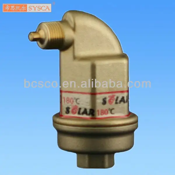 Air vent valve for commercial and industrial liquid system