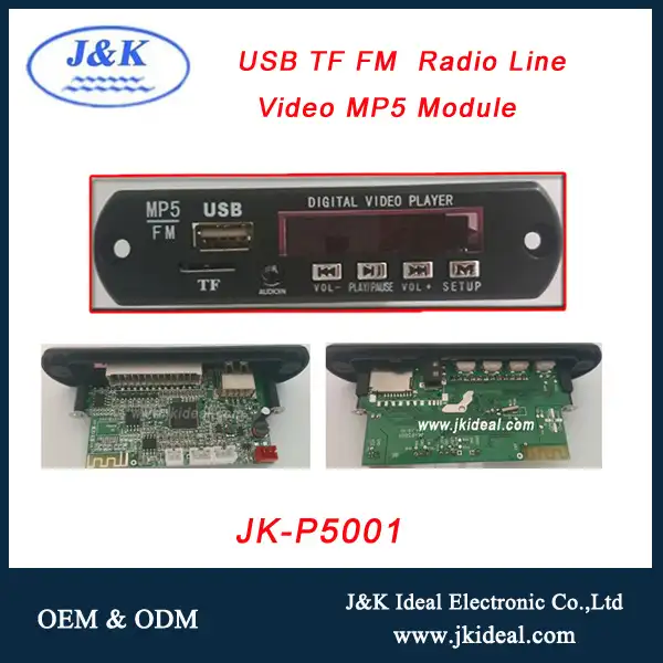 JK-P5001 Cho xe/dvd/tv USB audio mp5 đa phương tiện máy nghe nhạc video kit