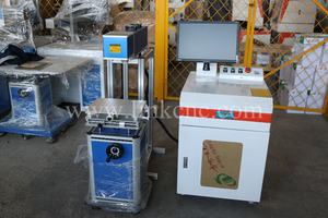 Co2 máquina de marcado láser <span class=keywords><strong>para</strong></span> madera/vidrio/plástico/cuero, grabador láser con software ezcad - Product Image 2