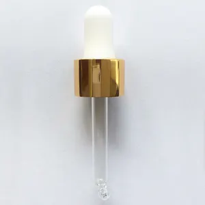DIN18 18/415 Oro di Alluminio Contagocce Di Vetro con TPO lampadina