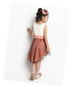 China Supplier Wholesale Latest Morden Children Dress Silk Chiffon Dress Patterns For Party