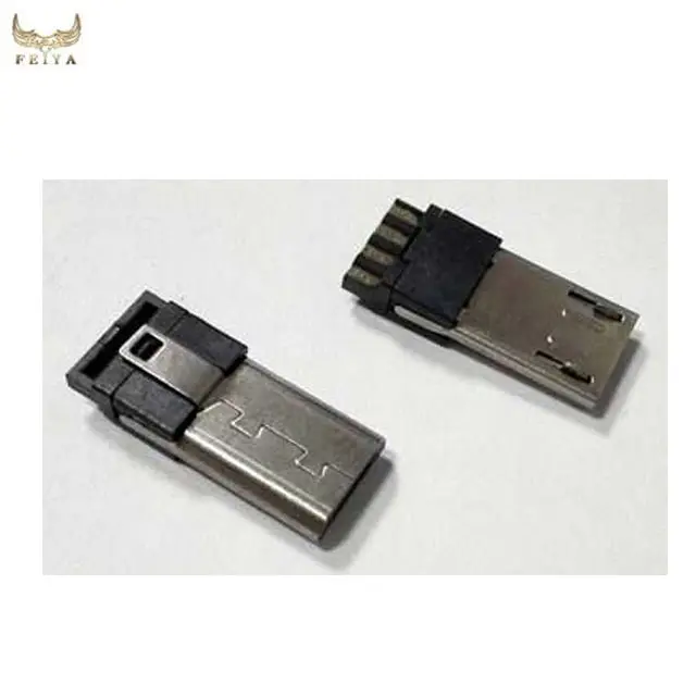 Micro usb b 4 pin male connector,usb extended connector