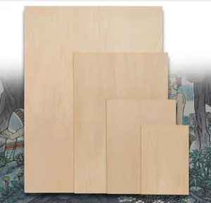 Piezas de tablero de madera contrachapada de corte láser personalizado, hoja de madera para manualidades DIY