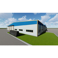 Conception de construction professionnelle, Structure légère, préfabriquée, usine de vêtement structurel, Structure en acier, entrepôt