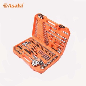 ASAKI 121Pcs Chuyên Nghiệp 1/4 "+ 3/8" + 1/2 "Ổ Cắm Cờ Lê Bộ Công Cụ Dụng Cụ Dụng Cụ Tay Với Hộp Nhựa - Product Image 3