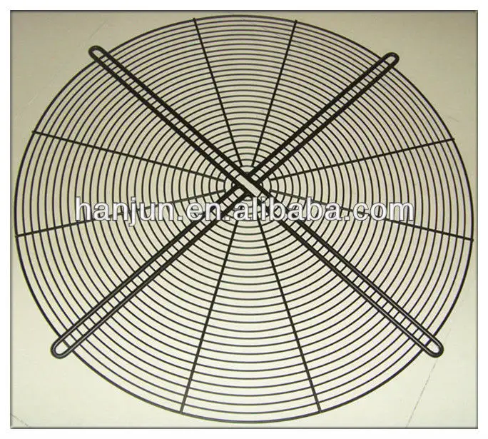 Flat condenser fan guard for ventilation, Industrial fan guard