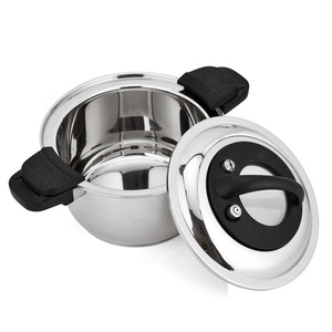 22CM/4.6L SHUNFA Stainless Steel Cookware Low Commercial <strong>Pressure</strong> <strong>Cooker</strong> <strong>Large</strong> <strong>Pressure</strong> <strong>Cooker</strong> (with See-through Lid) - Product Image 2
