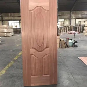 China wholesale decorative interior wood veneer MDF door skin price