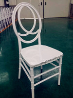Chaises de salle à manger Phoenix en résine PC empilables, durables, faites à la main, blanches, pour hôtel