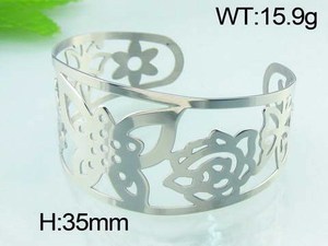 china kalen joyería al por mayor oso brazalete de metal pulseras - Product Image 3