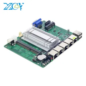 XCY mini itx主板J1900四核主板4 LAN mini pc pfsense防火墙路由器