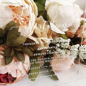 Couleur personnalisée acrylique <span class=keywords><strong>carte</strong></span> <span class=keywords><strong>d</strong></span>'<span class=keywords><strong>invitation</strong></span> de mariage pour la <span class=keywords><strong>d</strong></span>écoration de mariage imprimé acrylique <span class=keywords><strong>carte</strong></span> <span class=keywords><strong>d</strong></span>'<span class=keywords><strong>invitation</strong></span> de fête de mariage - Product Image 3