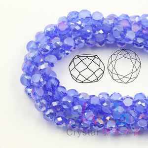 Cuentas de Vidrio Planas y Redondas Zhubi de 4mm y 6mm para la Fabricación de Joyas, Cuentas de Cristal Facetadas en Colores Plateados para Pulseras y Collares - Product Image 5